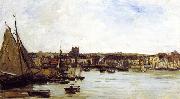Charles-Francois Daubigny Port of Dieppe oil on canvas